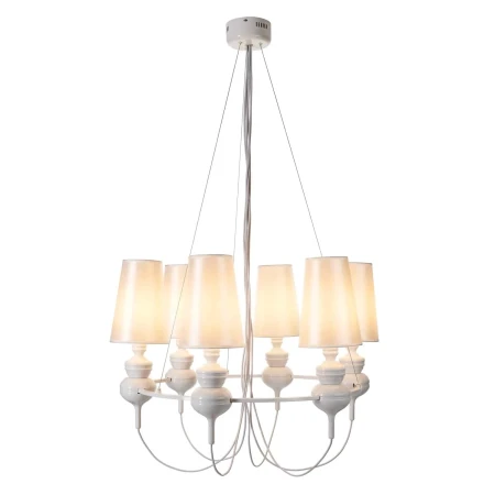 Lampa wisząca QUEEN-6 biała - ST-7105-6S white - Step Into Design